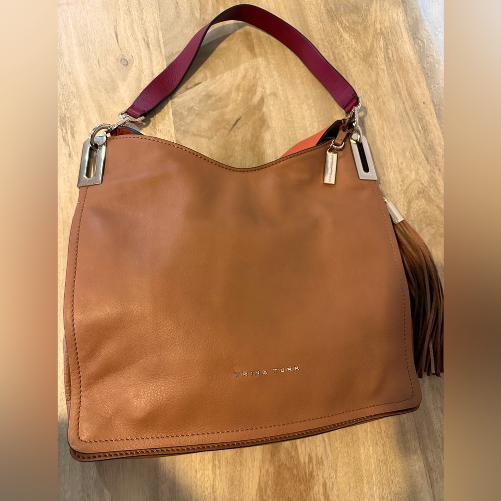 Trina Turk Tan Leather Purse